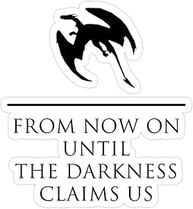 Stickers From Now On Until Darkness Claims Us 3 Pcs Pack 3x4 Inch Car Decals Amazon De