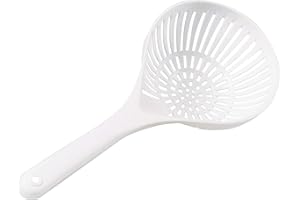 Mobil Plastic - Scolapasta con manico diametro 18 cm per alimenti - bianco neutro