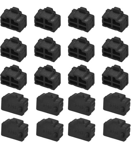 FirSea 10 X Ethernet Dust Cover, RJ45 Anti-Dust Silicone Plugs For Female Door Protector/Locker, Door Protector For Switch, Router, Media Converter - View #3