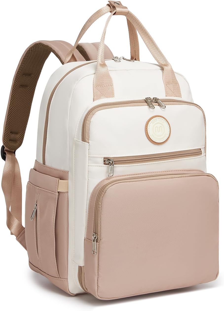 Miss Lulu Mochila Pañalera Bebé Impermeable Gran Capacidad, Mochila Maternidad Multifuncional con Correas para Cochecito, Bolsa Isotérmica para Biberones Ideal para Mamá y Papá en Viaje