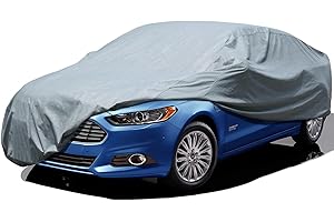 Leader Accessories Telo Copriauto da Interno,Telo Auto Universale Traspirante Pieghevole Anti UV Antigraffico Antivento,Telo Copertura per Berlina,430x160x115cm Grigio