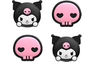 Yocore Agarres de silicona suave para pulgar, adorables tapas de agarre para pulgar, tapas analógicas de silicona suave para Switch/ OLED / Switch Lite, 4 piezas, KLM