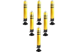 Kommersiell parkering Pollare Låsbar, Uppfart Trottoar Trafikavgränsare Stolpe Reflekterande Natt, Skolor/Sjukhus/Parkeringsplats Avtagbar Channelizer Cone, 15 12 10 8 6 4 2 Pack (Färg: 2