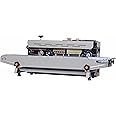 Sonic Industries FR900 Continuous Band Sealing Machine for Food Packets | Speed 0-18m/min | Seal Width 6-15mm | Plastic Bag Sealer for Pouches, Covers, & Packaging (220V/110V) (Mild Steel body)