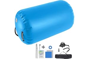 FBSPORT Air Roller AirSpot Tappetino da Ginnastica Gonfiabile Air Tumbling Track Ginnastica Artistica Air Roll Air Barrel Tumbling Mat Allenamento da Ginnastica con Pompa per Yoga/Taekwondo/Ginnastica
