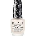 OPI Nail Lacquer Matte Top Coat – Durchsichtiger Überlack mit bis zu 7 Tagen Halt – Mattes Finish – Ergiebig, langlebig & spl