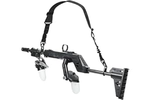 Baomaeyea VR Gunstock pour MetaQuest 3, pistolet compatible avec poignée VR MetaQuest3 à dégagement rapide pour améliorer la stabilité et le contrôle, adaptateur de fusil magnétique (noir)