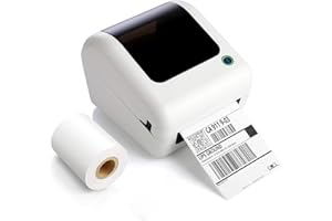 JADENS Bluetooth Shipping Label Printer, Thermal Label Printer for Address Postage Small Business, 4x6 Label Maker Machine for iPhone & Andriod, Compatible with Hermes, Royal Mail, EBay, Amazon, Etsy