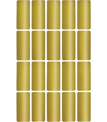 Etichette Adesive Carta Oro Ovali 36x20 Mm - 100 Fogli A4, 60 Etichette Per Foglio, Permanenti