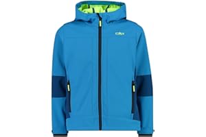 CMP Giacca In Softshell Da Bambini Con Cappuccio Fisso - 3a00094 Giacca in softshell Unisex - Bambini e ragazzi