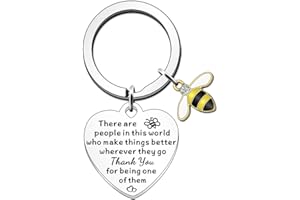 JETTOP Leaving Gifts for Colleagues Women Thank You Gifts for Women Men Nurse Teacher Keyring There Are People In This World Who Make Things Better