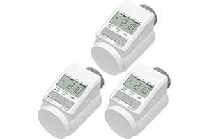 ‎EQIVA Eqiva Model L Elektronik-Heizkörperthermostat mit Boost-Funktion, 3er-Set
