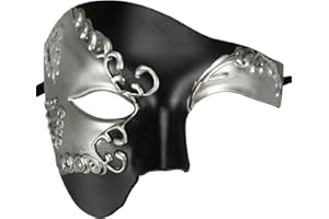Thmyo Das Phantom der Venezianischen Karnevals-Maskerade-Maske des Vintagen Entwurfs-halber Gesichts-Männer