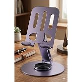 TELEFON STANDI METAL ALAŞIMLI 360 DERECE TAM TUR D&Ouml;NEBİLEN &Ccedil;İFT NOKTADAN KATLAMA AYARLI &Ccedil;OK FONKSİYONLU TABLET VE TELEFON STA