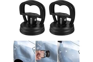 Flintronic Auto Dent przyssawka, Heavy Duty podnośnik ssący (zestaw 2 szt.), ssawka próżniowa gumowa, ściągacz wgnieceń, uchwyt ssący do podnoszenia i usuwania szkła, monitora komputerowego (2S)