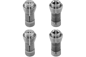 LEONTOOL Lot de 4 adaptateurs de serrage pour meuleuse de 6 mm et 0,3 cm, 2 lots de 3 mm et 2 paquets de 6 mm pour machine de meulage