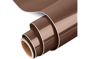 IModeur 5Ft vinyle adhésif brun - 30,5 x 153 cm Vinyle adhesivo permanent pour tasse, vinyle Cricut pour cadeau d'anniversaire, ornements de fête, décoration intérieure
