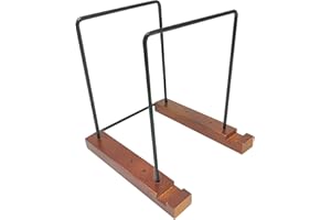 XLSBZ Vinyl Record Storage Holder,Display Up to 50-90 LP Albums DVDs CDs,Metal & Wood Vinyl Holder lp Storage Box Shelf CD Display Rack Stand Organizer for Modern Home Office Desktop Decor (Small)