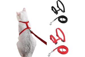 ZLXFT Pettorina Gatto Antifuga,Pettorina per Gatti Pettorina H Gatto Pettorina e Guinzaglio per Gatti Utilizzati Cuccioli e Piccoli Animali Domestici Imbracatura