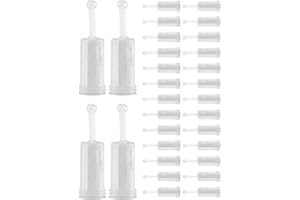 Micvtve Lot de 30 filtres universels de pulvérisation HVLP jetables pour filtre de gravité - Couleur : blanc