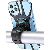 Silicone Phone Holder for Orret Home Bicycle, 360 Degree Rotatable, Compatible with All Phones, Safe and Flexible Grip, Duration