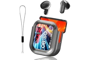 TELNP 2025 NEW NE20 AI Translator Earbuds Real Time, 3-in-1 Bluetooth 6.0 Translator Headphones with 6 Trans Modes, LCD Touch Screen for 135 Languages/Accents, 60 Hours Playtime for Travel&Meeting&Study