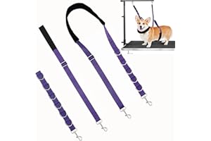 ASOCEA Hundepflege Bauchgurt Band Verstellbare Nylon-Schlinge für Haustiere zum Baden Verlängerung für Hundefrisör Grooming Tisch Arm Zubehör für Kleine Mittlere Hunde Katzen Haare Schneiden Trimmen