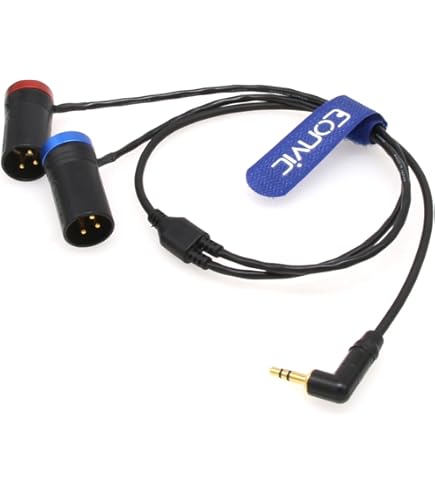 Câble Audio Spiralé XLR Femelle Vers Jack 3.5 Mm Verrouillable - Pour Micro Sennheiser SK500 G4, Sony UWP - 25 Cm Extensible