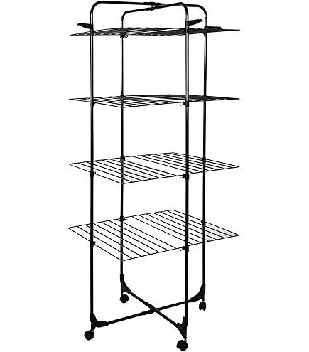 Wäschetrockner Turm 3 Ebenen - 23 Meter Kapazität - Weiß - Platzsparend