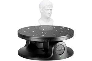 Revopoint Dual Axis Turntable for Accurate 3D Scanning, Easy Capturing Detail-rich 3D Data of Small-Medium Objects, Compatible for MIRACO/POP3 PLUS/INSPIRE 2/MetroX/MetroX Pro/MetroY Pro 3D Scanners
