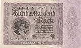  Deutsches Reich Rosenbg: 82a, Reichsdruckerei gebraucht (III) 1923 100.000 Mark (Banknoten für Sammler)