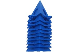 Paint Drying Rack - 40x Portable Blue Triangle Stands For Art Projects, Reusable Door Risers Support - Solvent Resistant House Drawing Supplies For Staining Pouring Easy Professionals