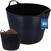 KOTARBAU Seau 12L Galvanisé Robuste - Seau Métallique Avec Poignée Pour Jardin, Construction Et Usage Quotidien