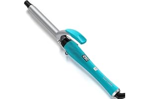 Terviiix Mini ferro arricciacapelli, 16 mm piccolo ferro arricciacapelli per piccoli riccioli a spirale e ricci afro stretti con temperatura e guanto regolabili digitalmente, spegnimento automatico