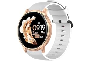Blueshaweu Armband Kompatibel Für Nemheng 1.32 Zoll Smartwatch N33, Transparent Sport Silikon Classic Ersatz Uhrenarmband Für Nemheng N33 Smartwatch