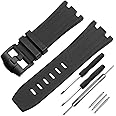 CWYTTZQ 28mm Rubber Watch Band for Audemars Piguet Royal Oak Offshore AP Watch Men 15703 15710 Outdoor Sports Wristband Accessory Watch Strap Replacement
