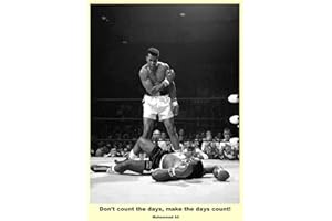 MY LITTLE POSTER Poster Mohamed Ali Citation B&W Motivation Wall Art