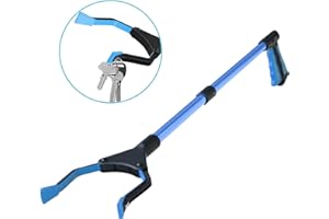 Awsuc Greiferwerkzeug, 82 cm, für Senioren und Behinderte, mit magnetischen Aufsätzen für Bodenstecker, Abfallsammlung und Gartenabfall