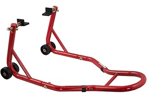 A-Pro Motorrad Vorderrad Wippe Chock Montageständer Rot Hinten Motorradhaltebuegel