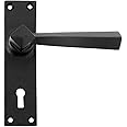 From the Anvil Black Straight Lever Lock Set