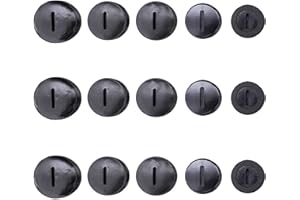 YOUNG WOLF Lot de 55 capuchons en plastique noir pour balais de carbone avec connecteur fendu, diamètre 9,8 mm à 21,8 mm, pièces de rechange pour marteau broyeur électrique outil électrique