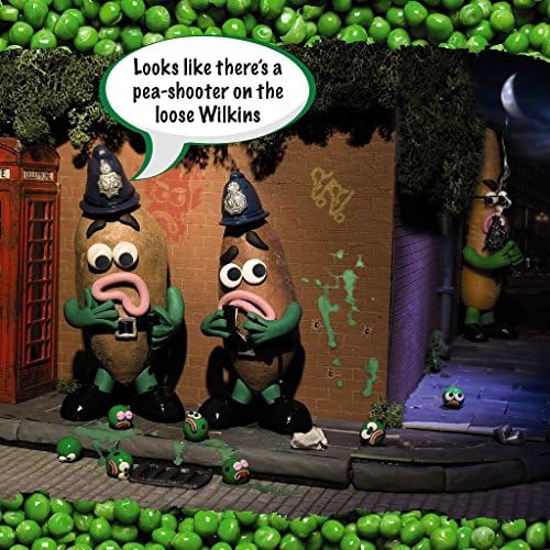Violent Veg Pea Shooter On Loose Funny Card - Violent Vegetables
