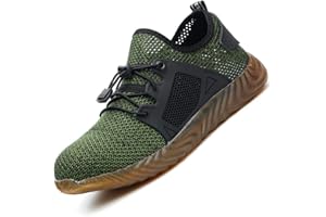 SAMKO Lightweight Breathable Steel Toe Cap Safety Shoes Work Shoes Trainers Protective Footwear for Construction Industrial