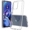 T Tersely Crystal Clear Case Cover for Motorola G54 2023, Hard Back Slim Shockproof Bumper, Non-Yellowing, Wireless Charging Compatible for Motorola G54 6.5 inch