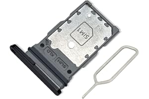 Eonpam Original Dual SIM Kartenfach Halter Ersatz für (Samsung Galaxy S22 Ultra 5G) inkl. SIM Pin (schwarz)