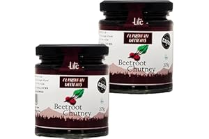 Cumbrian Delights Beetroot Chutney Twin Pack, Rich & Earthy Flavour, Handcrafted in the Lake District, No Flavourings & Additives, Gluten Free, Vegan 2 x 250g