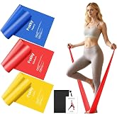 Fokky Elastic Bands for Bodybuilding [Set of 3], 8-65 LBS Elastic Bands | Elastic Bands with Door Anchor, Elastic Bands for S