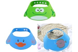 KAIAIWLUO Duschhaube Baby,3 PCS Einstellbare Baby Duschhaube Kinder Wasserdichter Schutz Badekappen Duschvisier Weiche für Kleinkind Babypflege