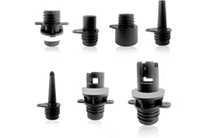 LECHENGJIA 7 Air Valve Nozzles Electric, Sup Pump Adapter Kit, Inflatable Boat Sup Pump Air Hose, Sup Air Pump Accessories Replacement Parts for Inflatable Stand Up Paddle Board Inflatable Boats Tent Pool