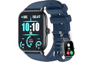 SOUYIE Smart Watch for Men Women Answer/Make Calls, 1.91" Touch Screen Fitness Tracker Watch with Heart Rate Blood Oxygen Sleep Monitor, IP68 Waterproof Sports Smartwatch Compatible Android and iPhone